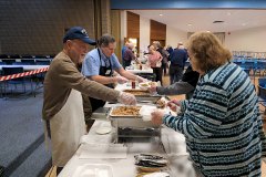 Serving at RSVP Dinner Feb '25